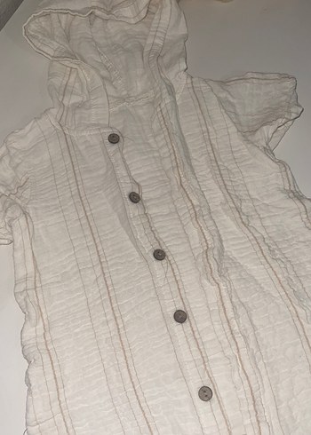 Beyaz Keten Çocuk Uyku Tulumu - Görsel 4