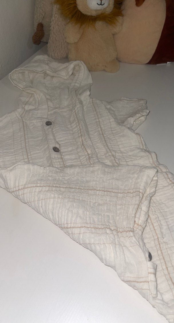 Beyaz Keten Çocuk Uyku Tulumu - Görsel 5