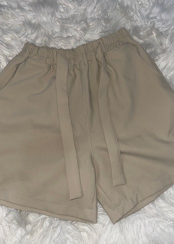 Bej Mini Hamile Şortu - Görsel 3