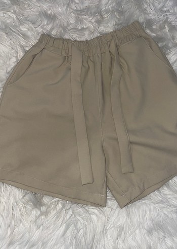 Bej Mini Hamile Şortu - Görsel 4