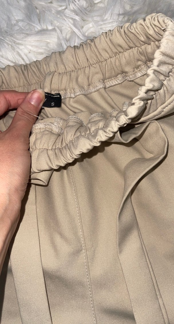 Bej Mini Hamile Şortu - Görsel 5