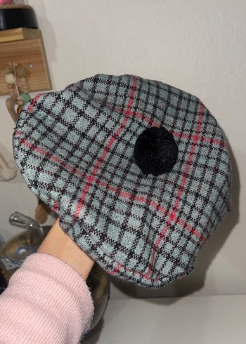 Kare Desenli Gri Uzun Kollu Kız Elbisesi - Görsel 4