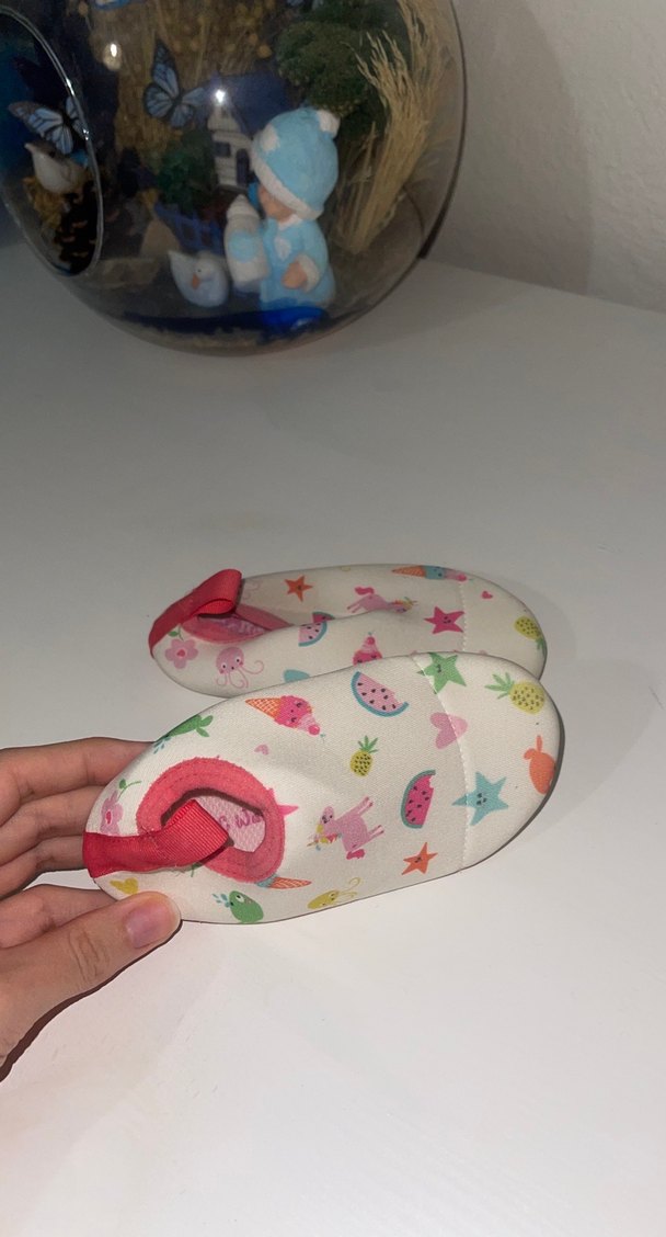 Çok Renkli Kız Çocuk Kaydırmaz Terlik - Görsel 4