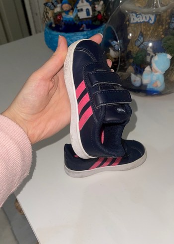 Kız Çocuk Siyah-Pembe Cırtlı Spor Ayakkabı - Görsel 3