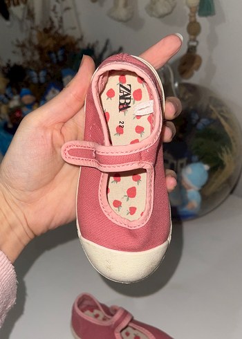 Kız Çocuk Pembe Cırtcırtlı Spor Ayakkabı - Görsel 3