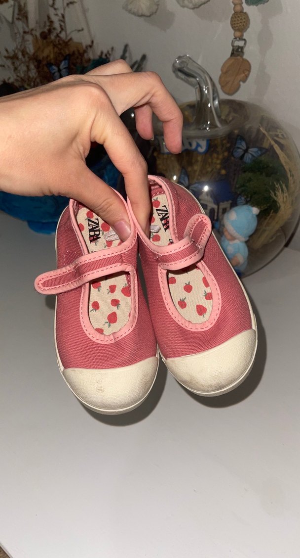 Kız Çocuk Pembe Cırtcırtlı Spor Ayakkabı - Görsel 2