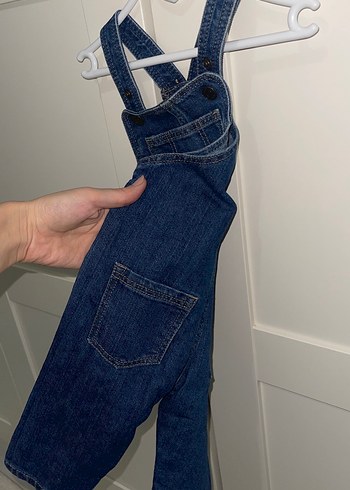 Erkek Çocuk Lacivert Denim Askılı Tulum - Görsel 5