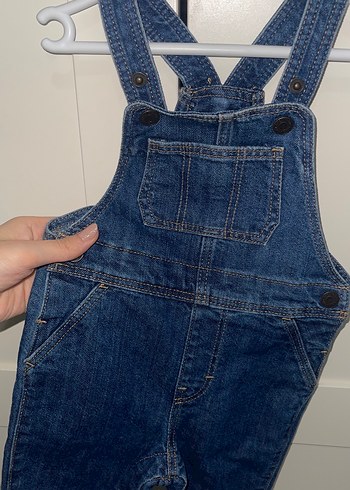 Erkek Çocuk Lacivert Denim Askılı Tulum - Görsel 6