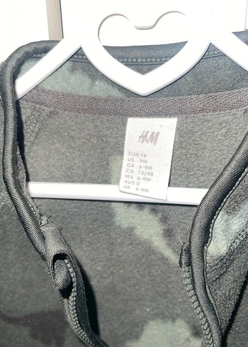 Gri Kamuflaj Desenli Erkek Çocuk Ceket - Görsel 3