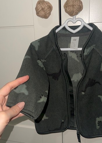 Gri Kamuflaj Desenli Erkek Çocuk Ceket - Görsel 4