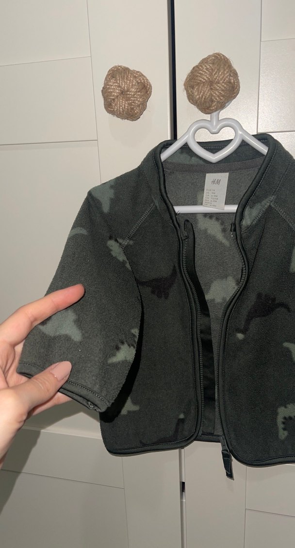 Gri Kamuflaj Desenli Erkek Çocuk Ceket - Görsel 4