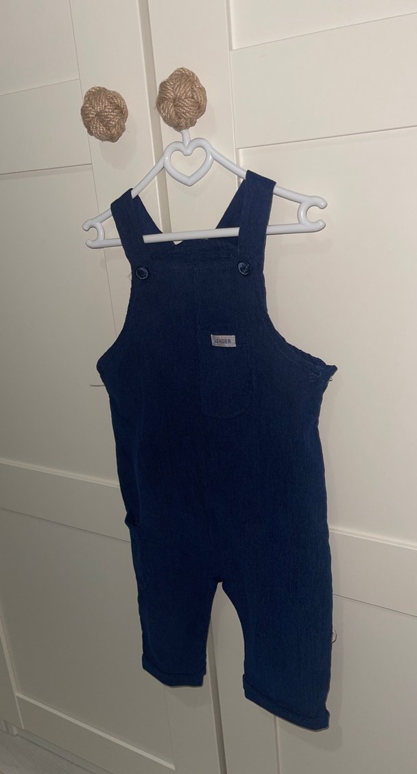 Erkek Çocuk Lacivert Denim Salopet - Görsel 2