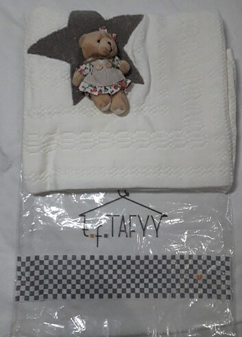 3 Ay Beden beyaz Renk TAFFY BEBEK BATTANİYE AYI MODELLİ