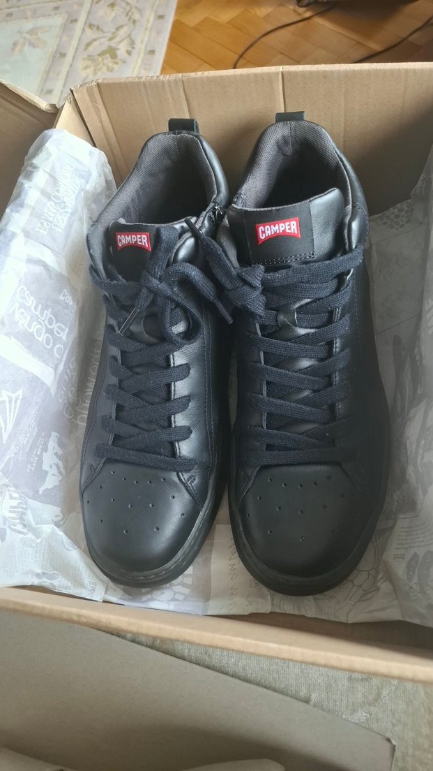 Siyah Bağcıklı Camper Erkek Spor Ayakkabı - Görsel 2