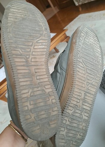 Gri Süet Bağcıklı Erkek Spor Ayakkabı - Görsel 5