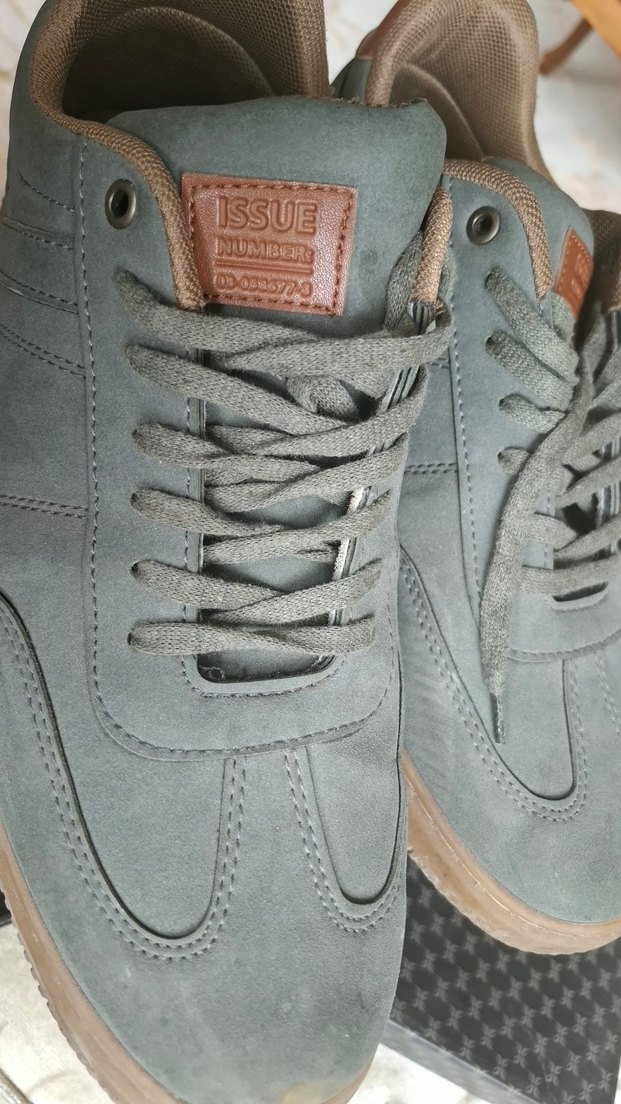 Gri Süet Bağcıklı Erkek Spor Ayakkabı - Görsel 3