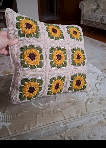 2 adet motif yastik kilifi ve yastigi - Görsel 3