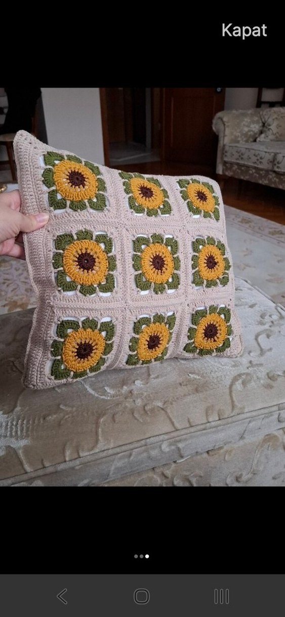 2 adet motif yastik kilifi ve yastigi - Görsel 3