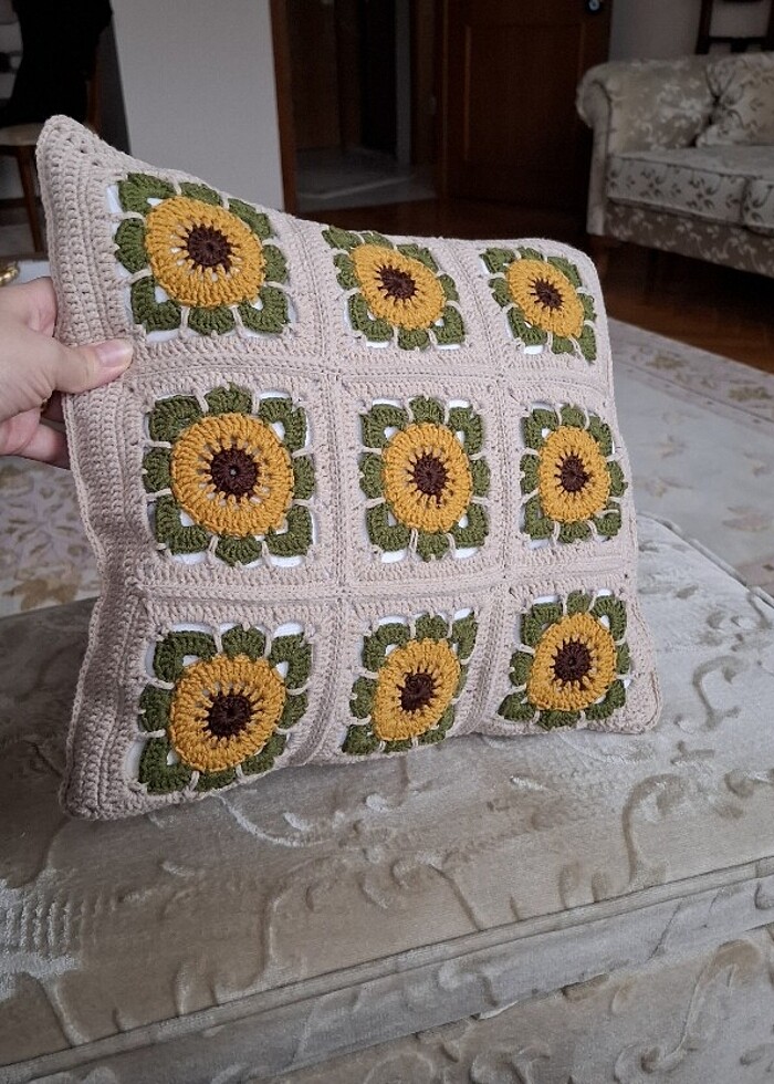 Motif yastık kılıfı ve yastığı ile - Görsel 3