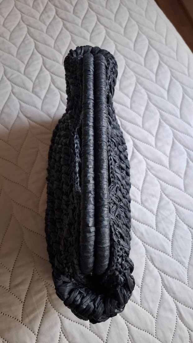 mango siyah Örgü Kadın Çanta - Görsel 3