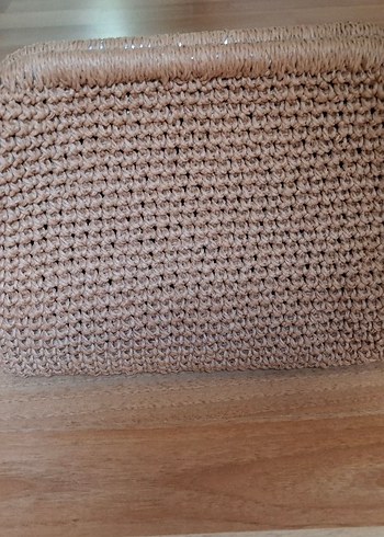 karamel Örgü Kadın Portföy Çanta - Görsel 2