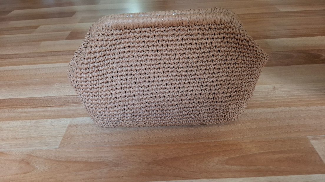 karamel Örgü Kadın Portföy Çanta - Görsel 2