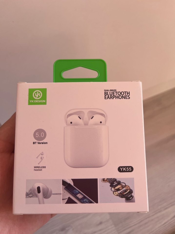 Beyaz Bluetooth Kablosuz Kulaklık TWS - Görsel 2