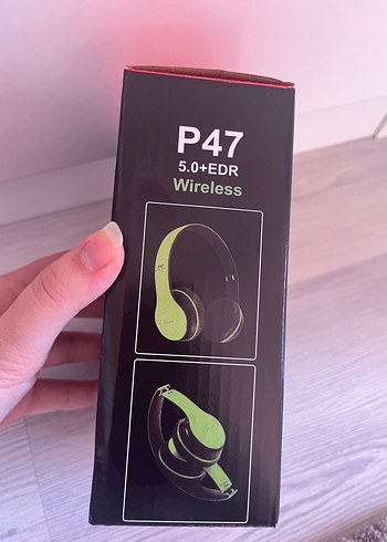 Yeşil Kablosuz P47 Kulaklık - Görsel 2