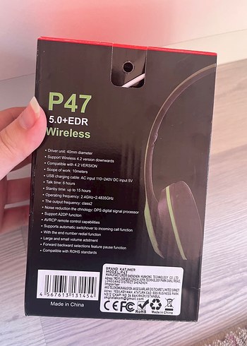 Yeşil Kablosuz P47 Kulaklık - Görsel 3