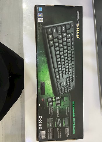 Polly Gold Siyah Standart Klavye - Görsel 3