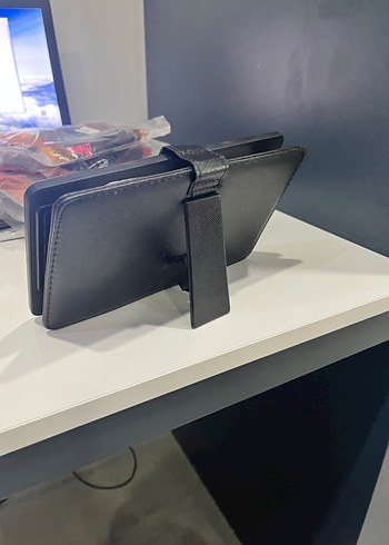 Siyah Taşınabilir Klavyeli Tablet Kılıfı - Görsel 5
