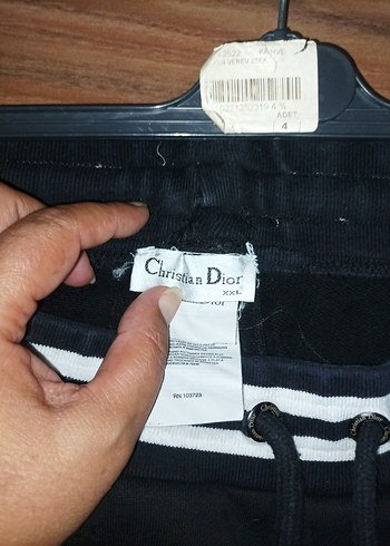 xxl Beden Christian Dior Siyah Baskılı Eşofman