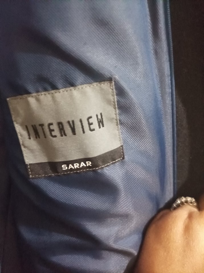 Erkek Siyah Kaşe Düğmeli Kaban - Görsel 5