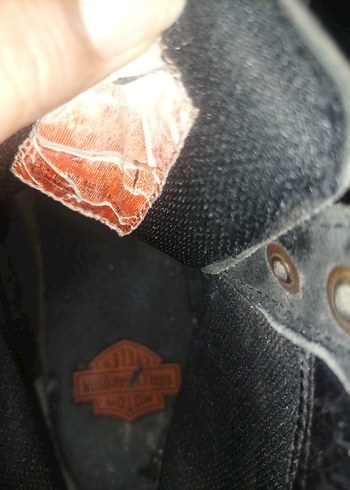 Siyah Deri Harley Davidson Erkek Bot - Görsel 5