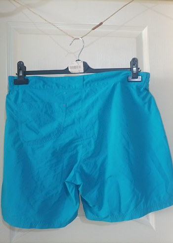 Acquaverde Mavi Bel Bantlı Kadın Mini Şort