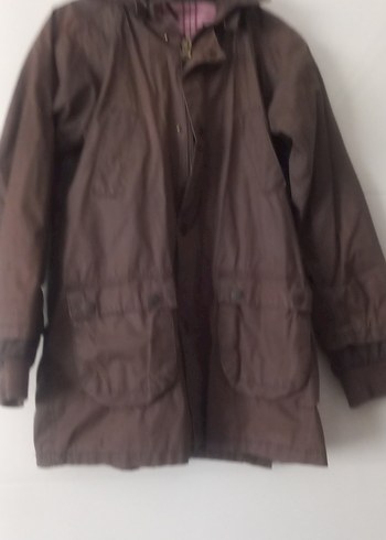 Düğmeli Koyu Kahverengi Erkek Çocuk Kaban - Görsel 2