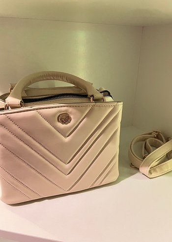 Bej Deri Kadın Çanta - Görsel 5