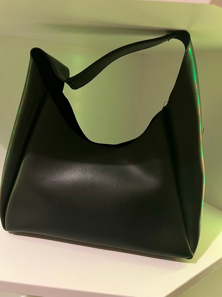 Siyah Deri Kadın Çanta - Görsel 2