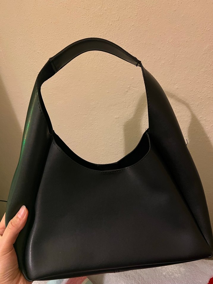 Siyah Deri Kadın Çanta - Görsel 5