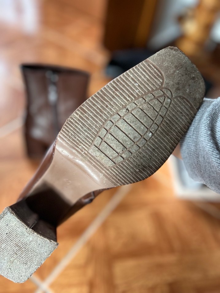 Kahverengi Deri  Kadın Bot - Görsel 3