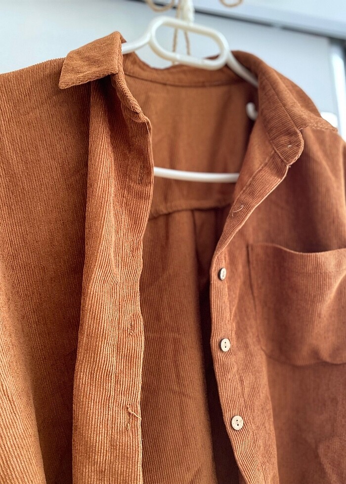 Kısa crop gömlek - Görsel 4