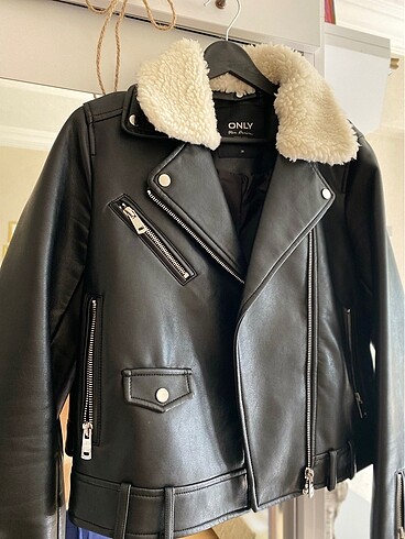 Biker deri ceket