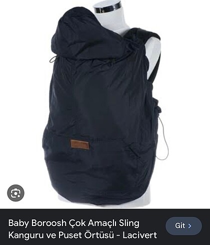 Baby boroosh çok amaçlı sling kanguru ve puset örtüsü