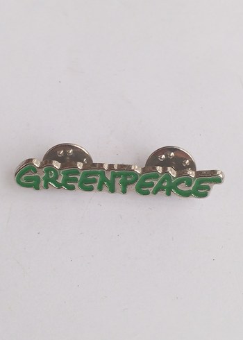 Vintage Greenpeace Rozet - Görsel 2