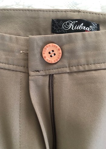 Bej Kadın Kumaş Pantolon Regular Fit - Görsel 3