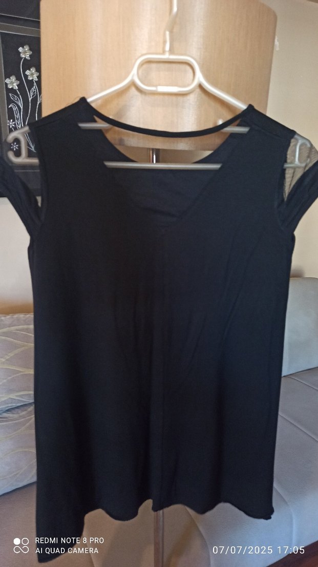 Siyah kadın bluz - Görsel 3