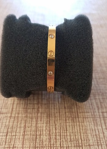 Klasik Zarif Altın Renkli Kemerli Bileklik - Görsel 4