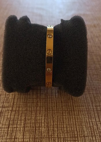 Klasik Zarif Altın Renkli Kemerli Bileklik - Görsel 5