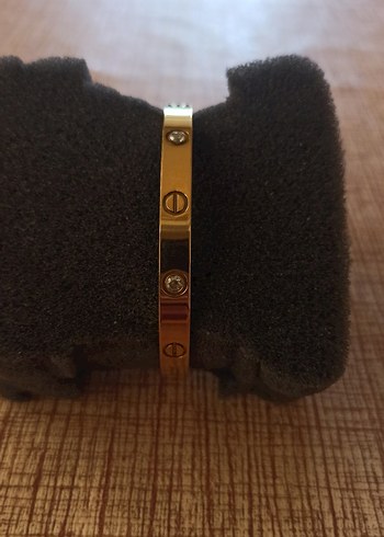 Klasik Zarif Altın Renkli Kemerli Bileklik - Görsel 2