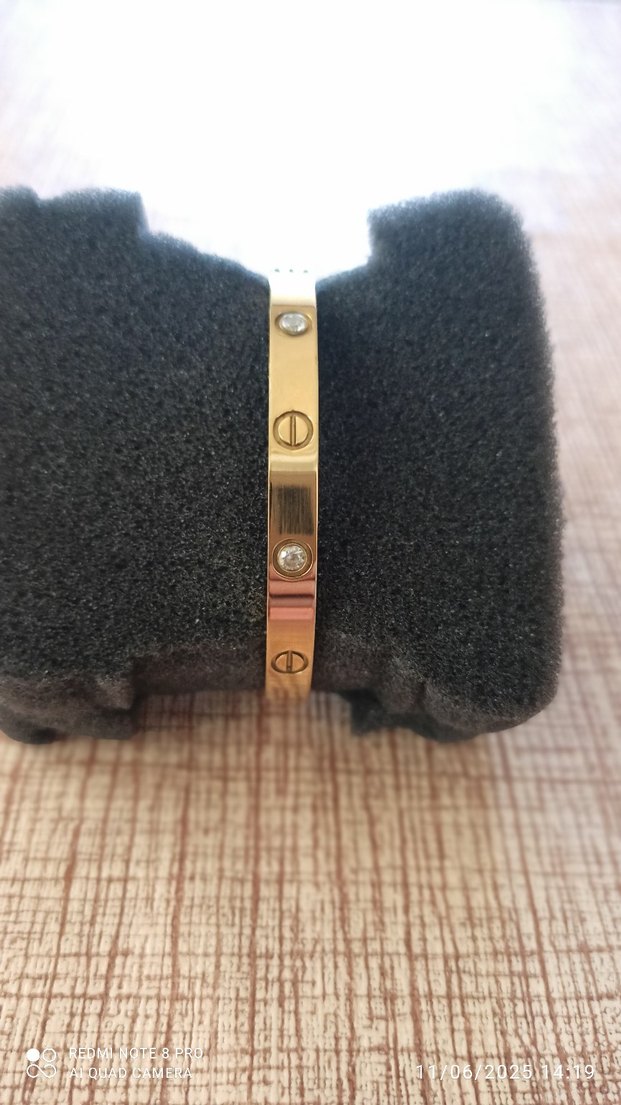 Klasik Zarif Altın Renkli Kemerli Bileklik - Görsel 3